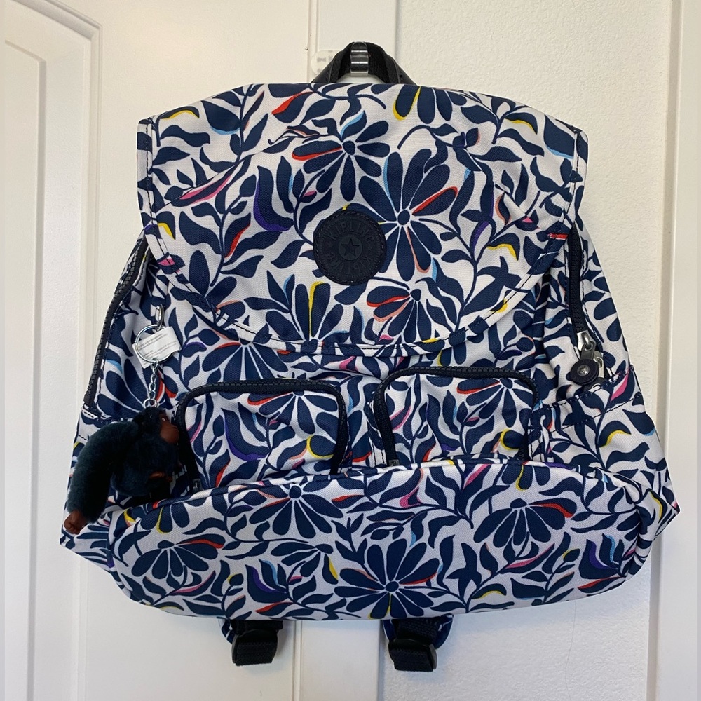 NWT Kipling Fiona Backpack Floral Flourish